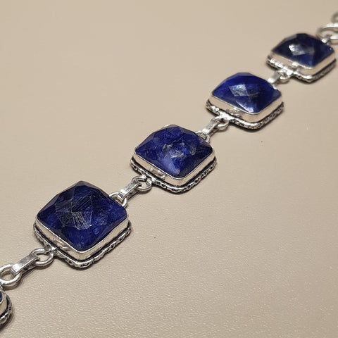 925 Sterling Silver Sapphire Bracelet - MCA Design by Maria