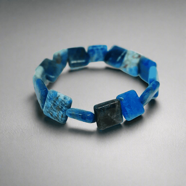 Handcrafted Square Apatite Bracelet - MCA Design by Maria