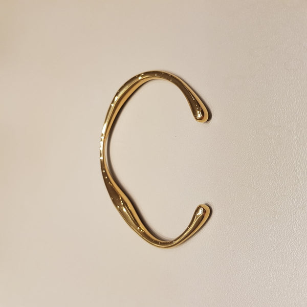 Irregular Plain Gold bangle - MCA Design by Maria