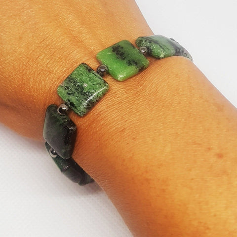 Ruby Zoisite Bracelet - MCA Design by Maria